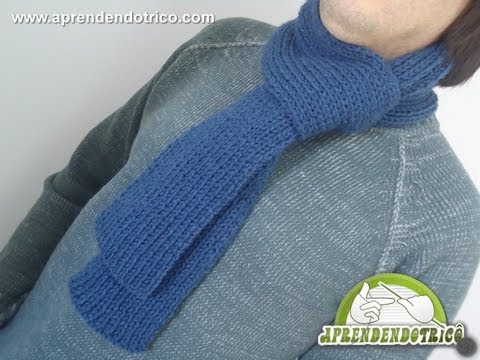 Cachecol masculino de trico jaqueline