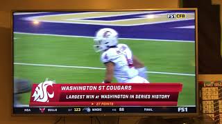 Washington State Cougars Win the Apple Cup for the first time since 2012.