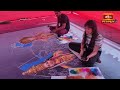 Rangoli art: గ్రహ దోషాలు హరించేలా శ్రీకాళహస్తి రాహుకేతు రూపం | Rahu Ketu Drawing at Koti Deepotsavam  - 02:45 min - News - Video