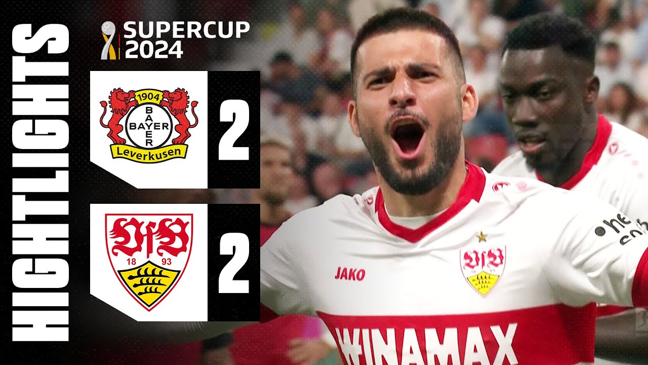 HIGHLIGHT! BAYER LEVERKUSEN (2) Vs (2) VFB STUTTGART | SUPERCUP 2024