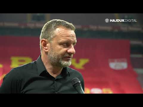 Head Coach Hari Vukas after game Galatasaray - Hajduk 2:0