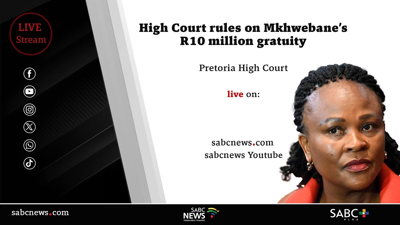 Mkhwebane R10 million gratuity ruling