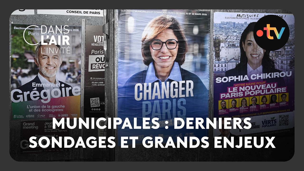 Municipales : derniers sondages et grands enjeux