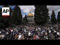 Palestinians pray on first Friday of Ramadan in Jerusalem