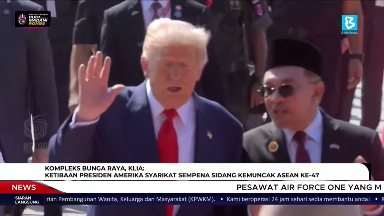 Tiba di Malaysia, Presiden AS Donald Trump Dapat Sambutan Meriah dari PM Anwar Ibrahim #beritasatu