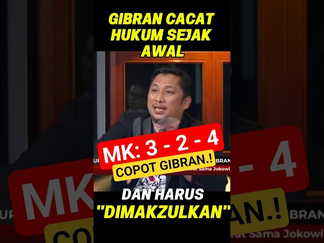 😡💥MK BANTU GIBRAN CACAT DARI AWAL🔥