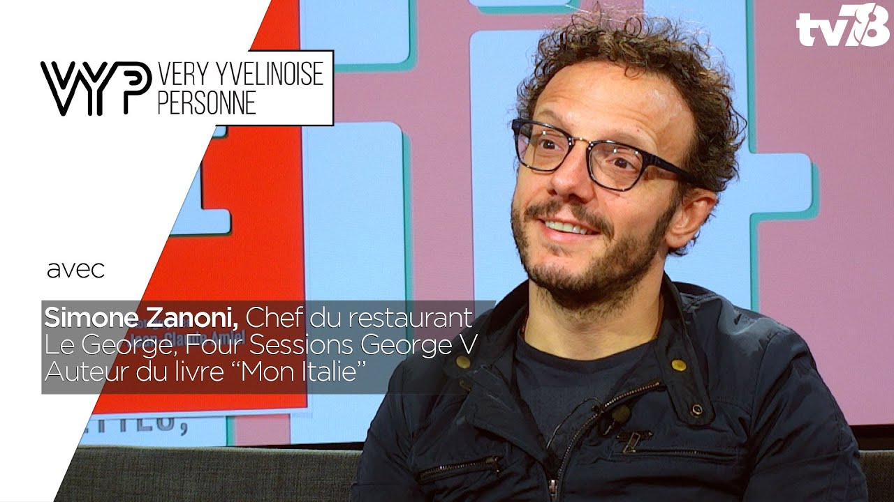 Simone Zanoni Chef du restaurant Le George, Four Sessions George V / Auteur du livre « Mon Italie”