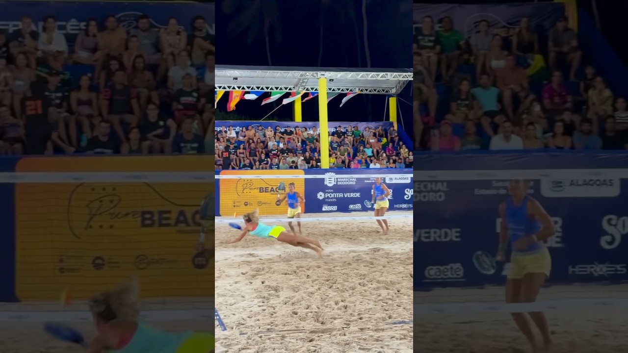 If you can’t take pickleball to the beach, would you try Beach Tennis instead? 🤔 #pickleball