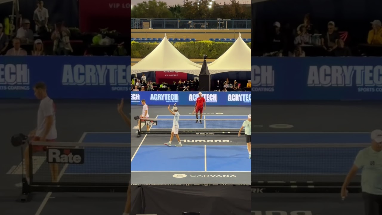 What a match! Matt Wright and Eric Oncins play their best pickleball!