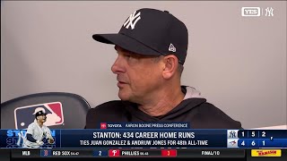 Aaron Boone discusses game against Blue Jays