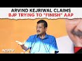 AAP Protest In Delhi | Arvind Kejriwal Claims BJP Trying To Finish AAP: Operation Jhaadu