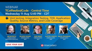 TCoffeeAndCode - Unit testing, Integration Testing, TDD, Application Quality, Source Metrics, and Code Coverage 
