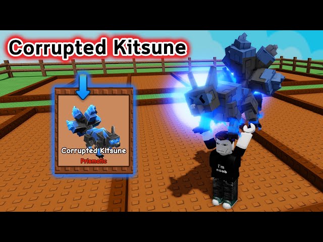Corrupted Kitsune 9 หางกลายร่างปล่อยพลังคำสาป Roblox Grow a Garden
