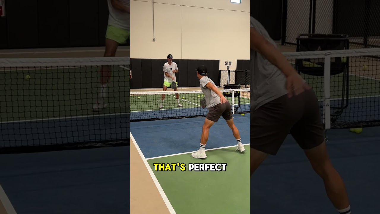 Learning the backhand speed up from a 5.0 coach