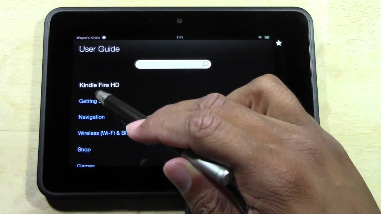 Kindle Fire HD - Instruction Manual (How to Get to It) - YouTube