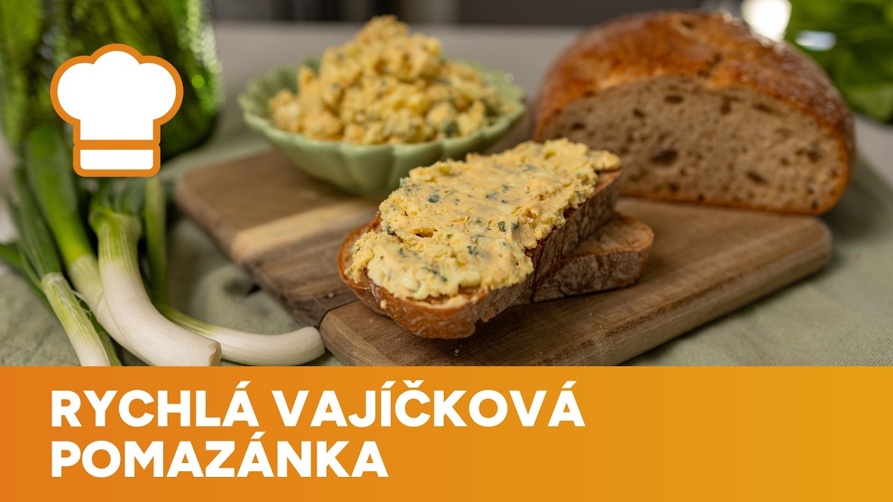 Rychlá vajíčková pomazánka se hodí na chleba, jednohubky i chlebíčky