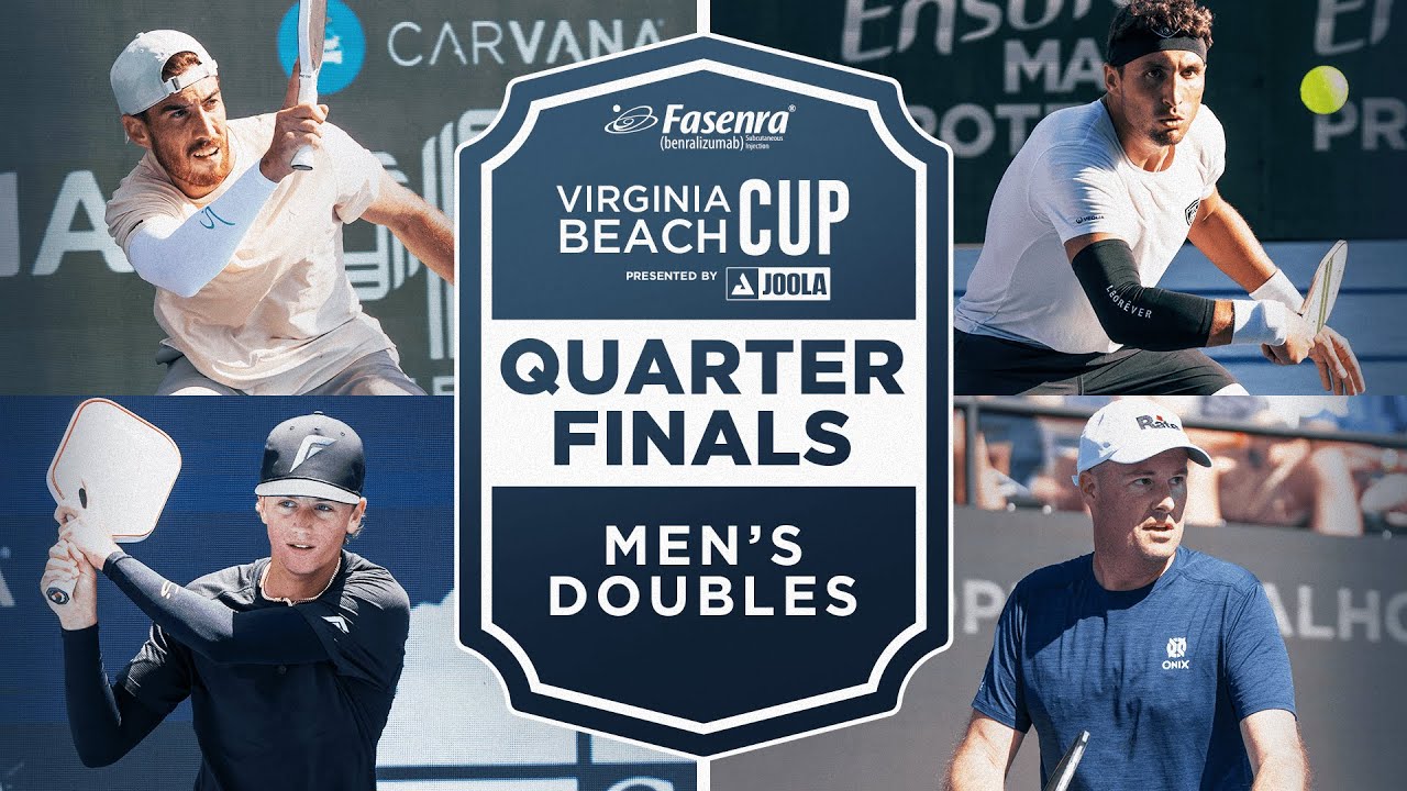 Staksrud/Patriquin v Devilliers/Wright at the Fasenra Virginia Beach Cup presented by Joola