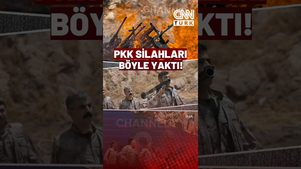 SON DAKİKA 🚨PKK Silahlarını Böyle Yaktı! O Görüntüler CNN TÜRK'te!