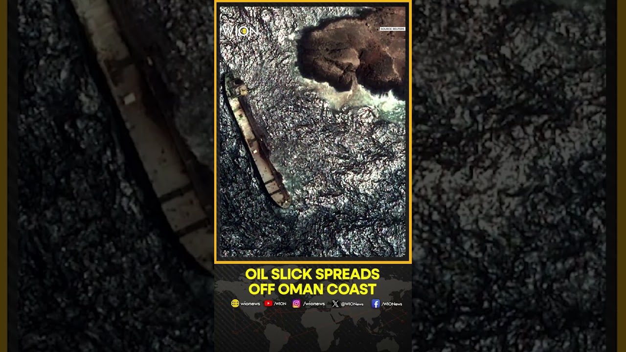 Satellite Captures Massive Oil Spill Off Oman's Coast | WION Shorts