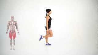 Alogamento do quadríceps na posição de pé
