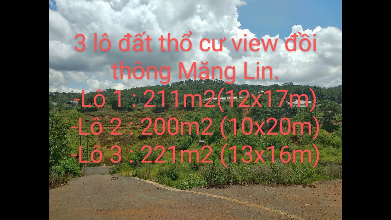 Lô đất đẹp Măng Lin View Thông Cạnh Suối Và Vườn Hồng 211m2 Xd Giá Chỉ 5 Tỷ 5 Lh 0908 585 8011