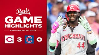 Reds vs. Cubs Game Highlights (9/29/24) | MLB Highlights