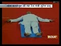 Rly. Minister Suresh Prabhu falls asleep on Yoga day, video goes viral