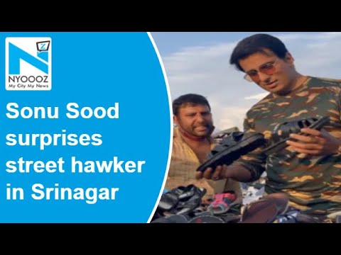 Kashmir: Sonu Sood surprises street hawker by turning up at his stall, asks for discount Kashmir: Sonu Sood surprises street hawker by turning up at his stall, asks for discount