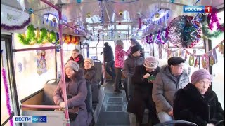Омский транспорт начал подготовку к Новому году