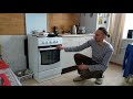 Как снять дверцу электрической плиты Hansa