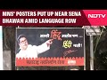 Language Row | MNS’ Posters Put Up Near Sena Bhawan In Mumbai Amid Language Row