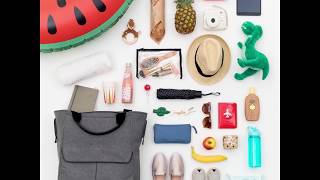 Обзор коляски Сумка для мамы Bugaboo mammoth bag Видеоинструкции.