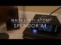 naim Atom & Spendor A1 speakers