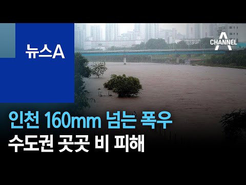 인천 160mm 넘는 폭우…수도권 곳곳 비 피해 | 뉴스A