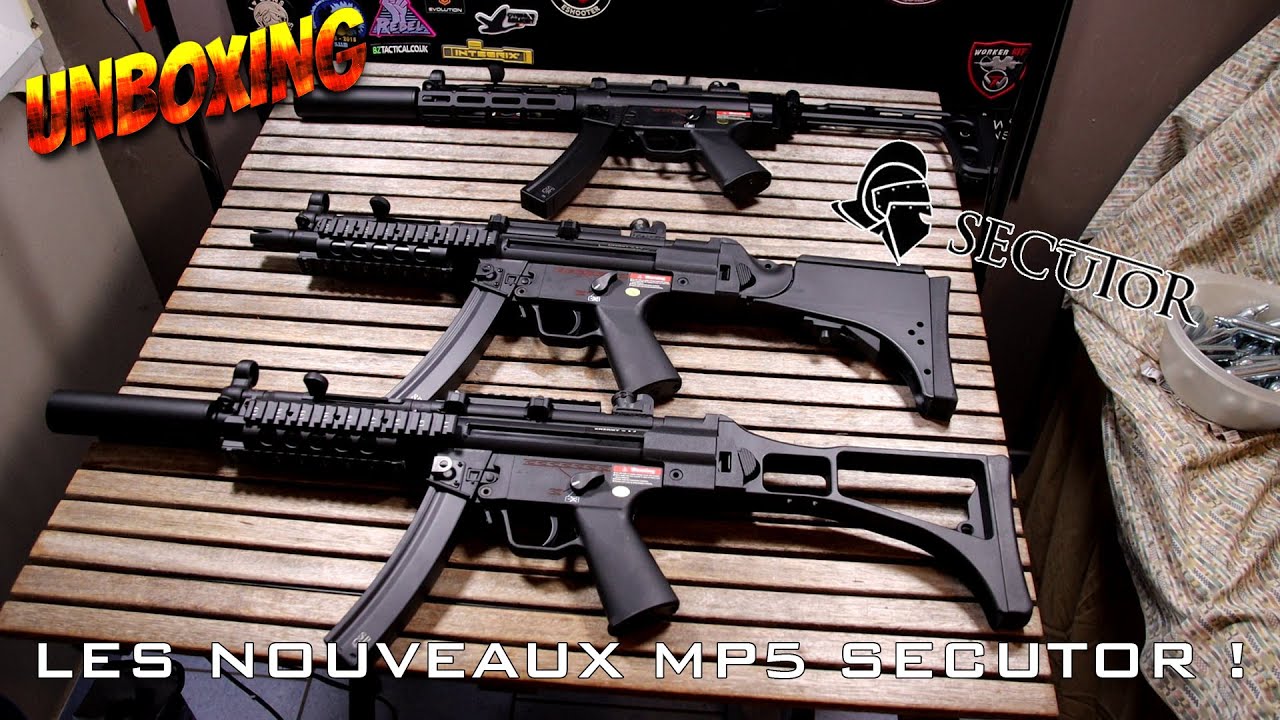 UNBOXING AIRSOFT - LES NOUVEAUX MP5 SECUTOR ! Premier aperçu feat Le Stagiaire [FR]