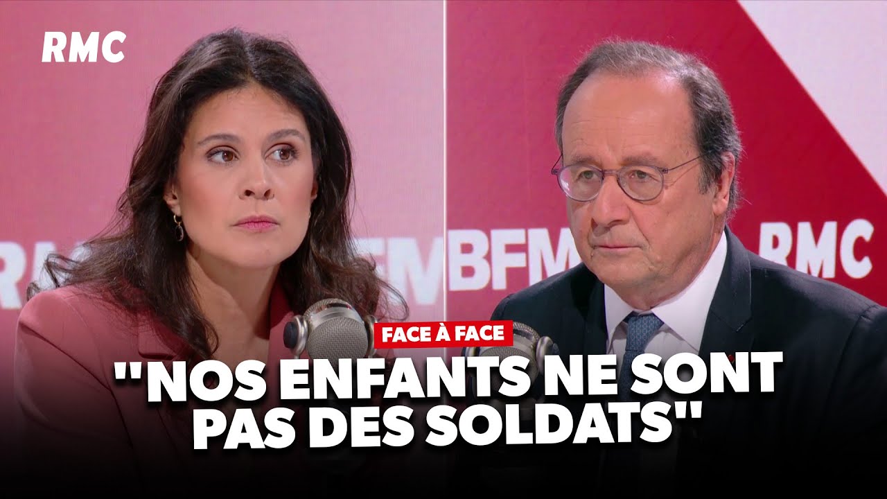 Service militaire, paix en Ukraine, présidentielle,... François Hollande face à Apolline de Malherbe