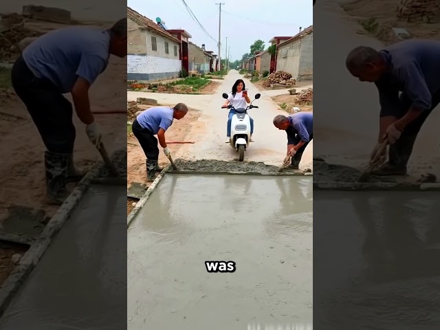 Scooter Fail on Fresh Asphalt 😲