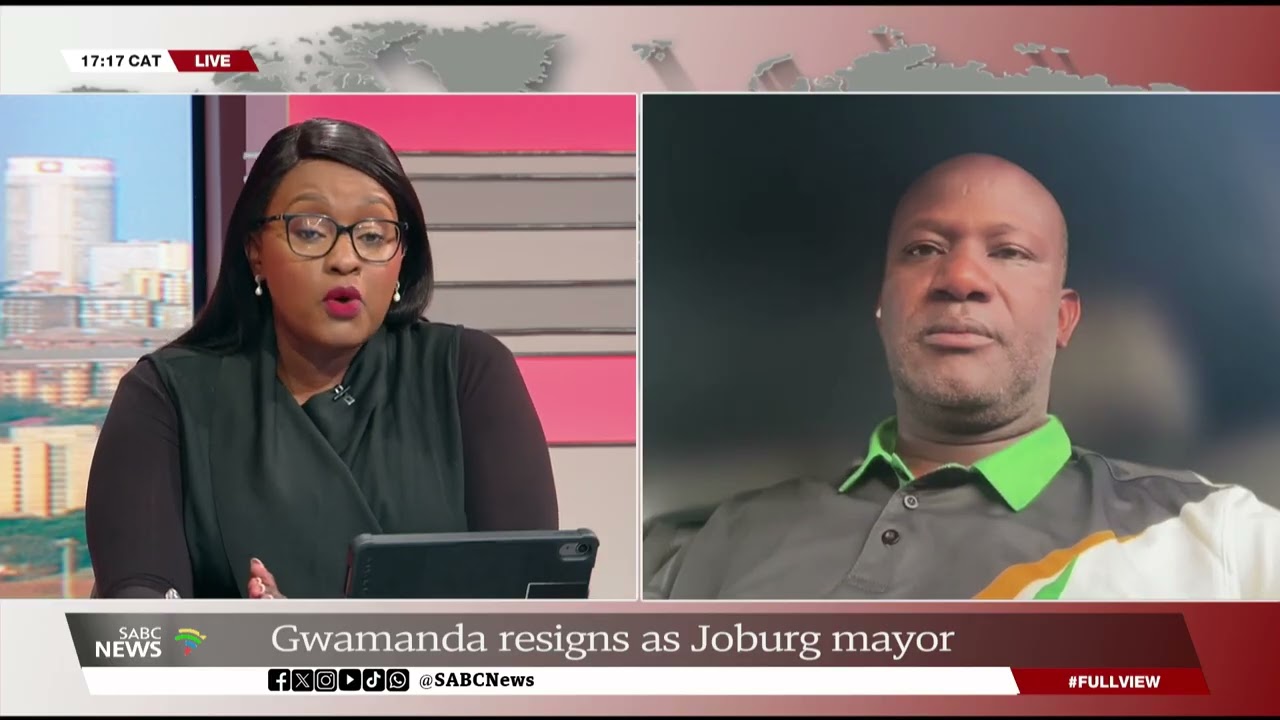 ANC reacts to Gwamanda's resignation as Joburg mayor