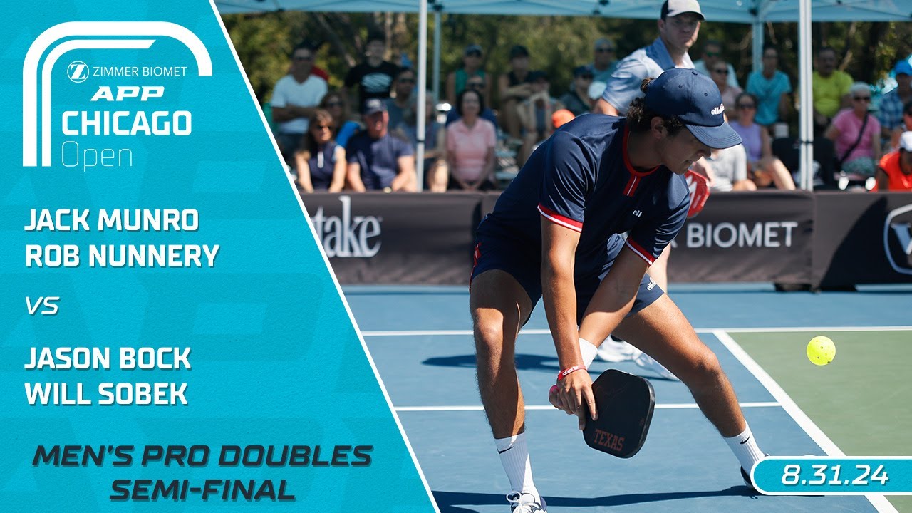 2024 Zimmer Biomet APP Chicago Open I Munro/Nunnery vs. Bock/Sobek | Men's Doubles Semi-Finals