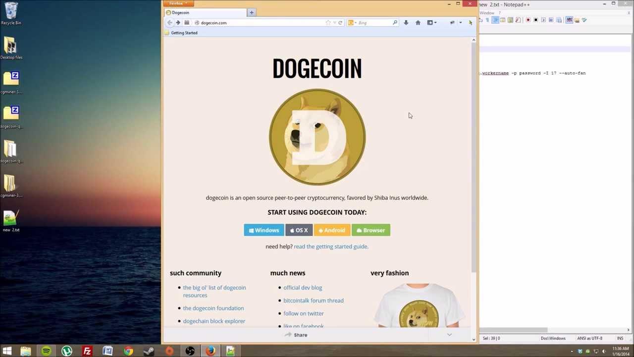 dogecoin miner browser
