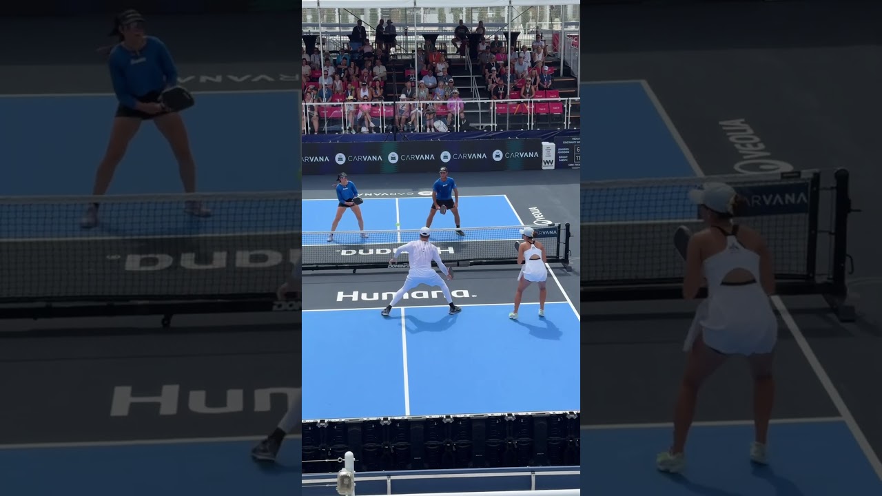 So good from Anna Bright and Andrei Daescu 🙌 Loving this pickleball mixed doubles team 🔥