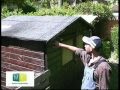 Toiture, couverture abri jardin en panneau tuile, roof, roofing tile panel garden shed