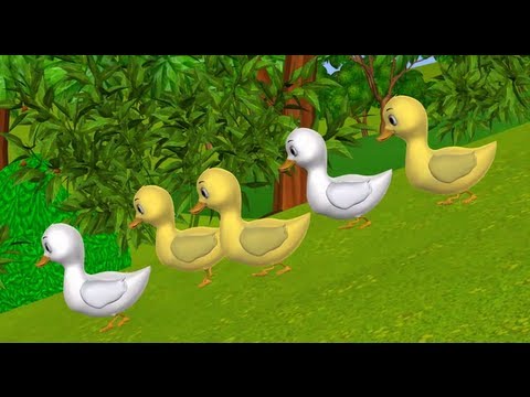 Five Little Ducks went out one day - 3D Animation English Nursery ...