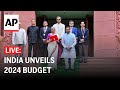 India budget 2024 LIVE: Finance minister presents annual plan in parliament