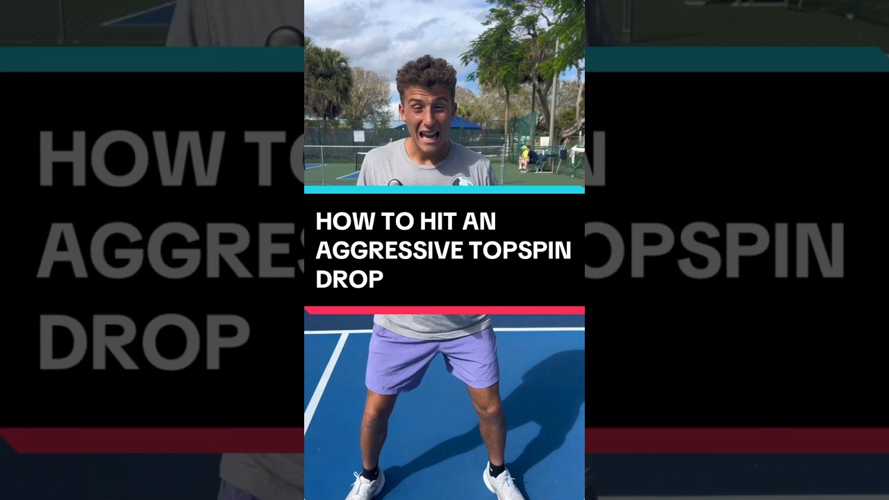 How to hit an AGGRESSIVE 3rd shot drop in under 60 seconds #pickleball #pickleballtips #shorts