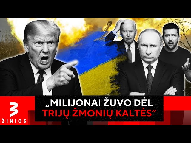 Trumpo dūris Zelenskiui: vėl užsipuolė dėl Rusijos pradėto karo
