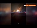 Michigan industrial fire sends debris flying, police say | REUTERS  - 00:35 min - News - Video
