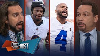 Dak Prescott out with Hamstring injury, Lamar Jackson MVP, Cowboys season over? | FIRST THINGS FIRST