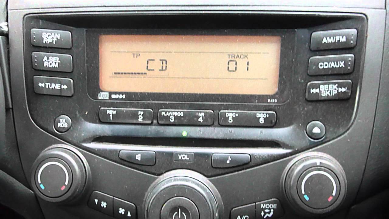 2005 Honda accord cd player install #5