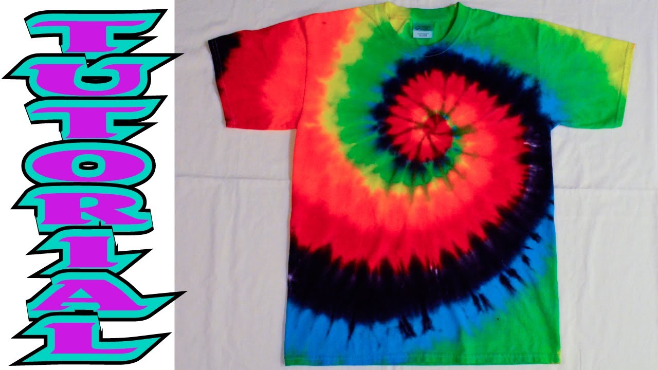 how to make a spiral tie dye shirt